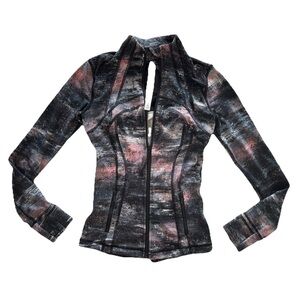 Lululemon 4 Jacket Black Fitness Yoga Gym Stretch Zipper